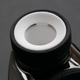 The glass cap sits atop this tiny ceramic bowl, where your concentrate is placed.